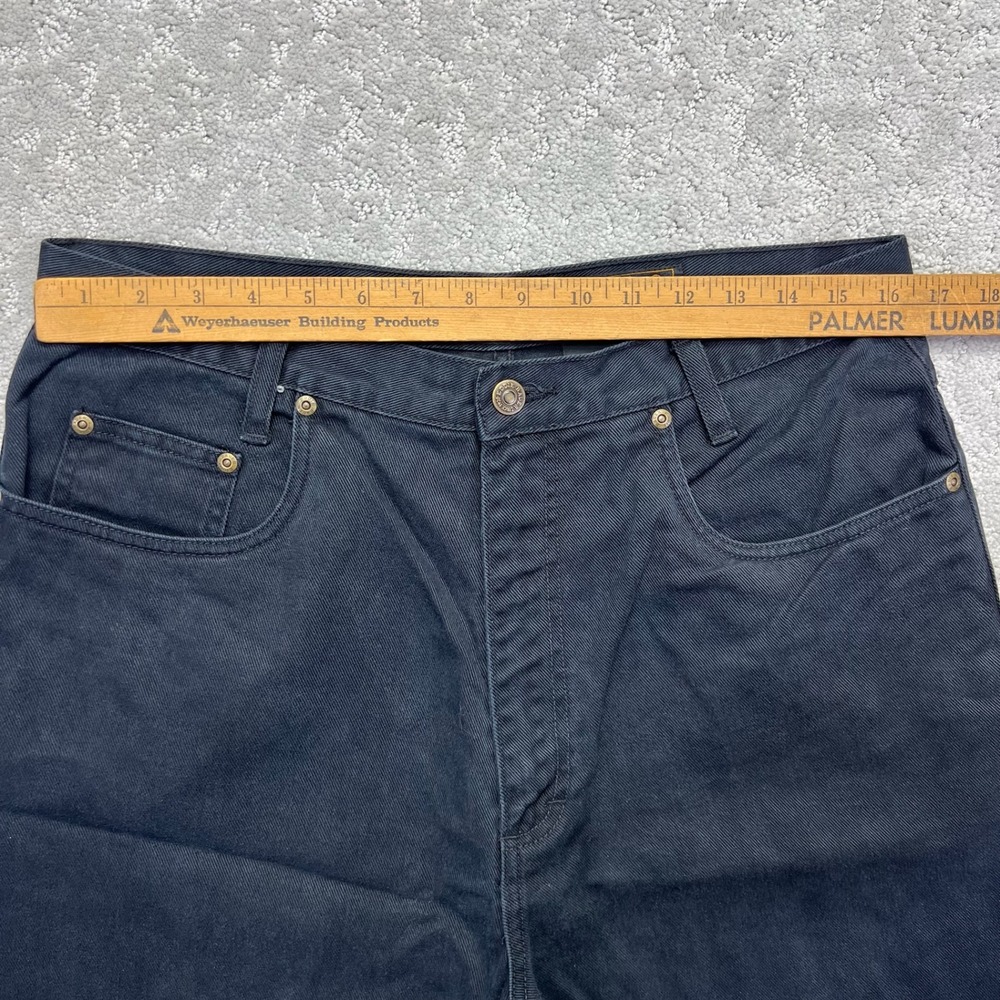 VINTAGE Eddie Bauer Shorts Womens Size 16 Black Denim High Rise Cotton Twill - Picture 7 of 11